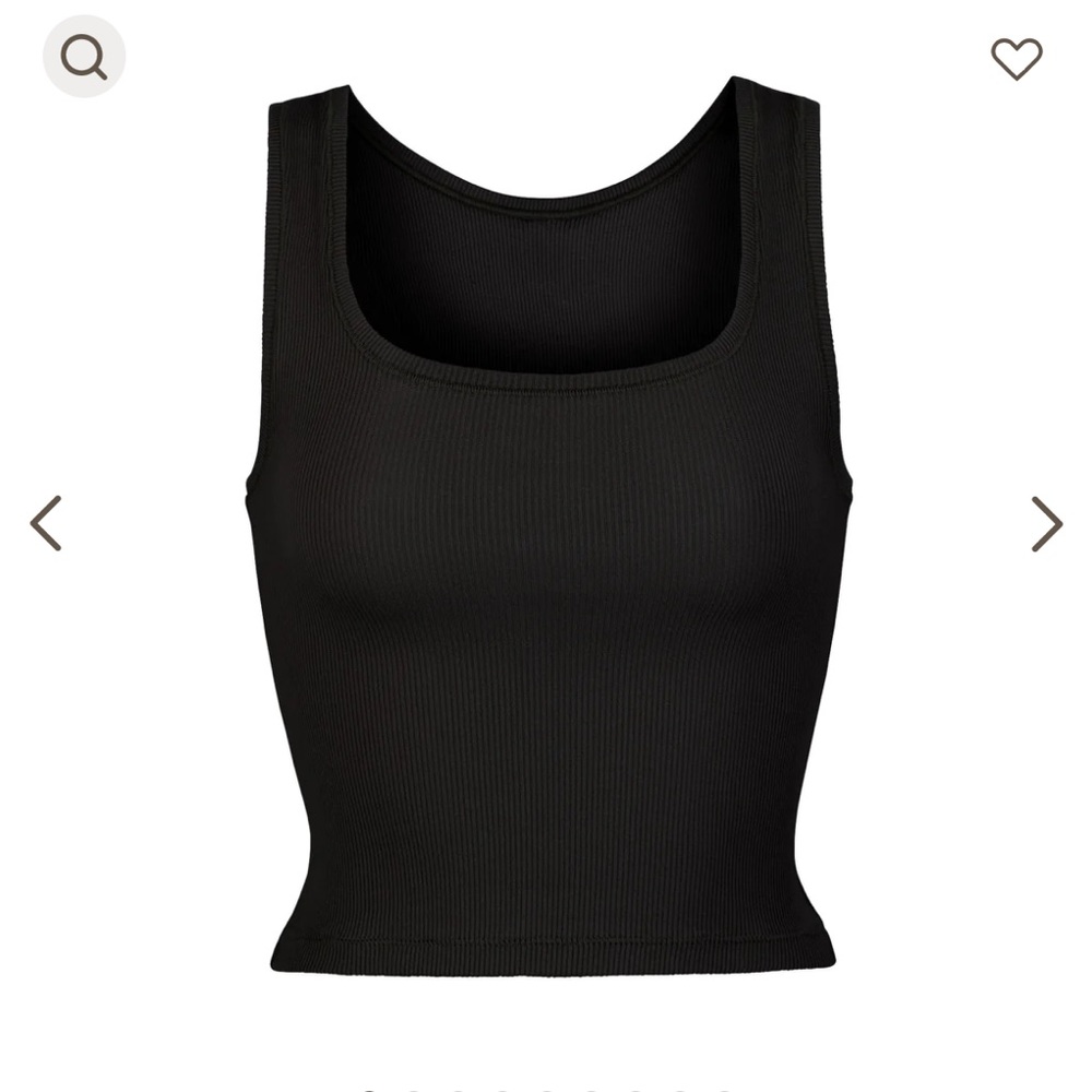 SKIMS COTTON RIB TANK | SOOT
